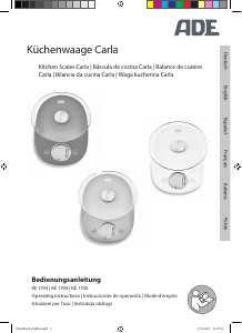 Handleiding ADE KE 1704 Carla Keukenweegschaal