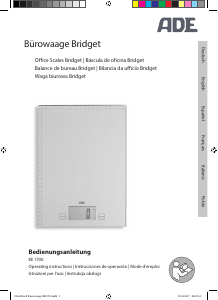 Bedienungsanleitung ADE KE 1700 Bridget Küchenwaage