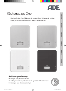 Bedienungsanleitung ADE KE 1713 Cleo Küchenwaage