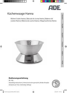 Manual ADE KE 1702 Hanna Kitchen Scale