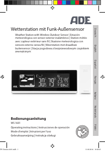 Instrukcja ADE WS 1601 Stacja pogodowa