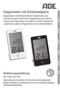 Manuale ADE WS 1701 Stazione meteorologica