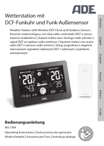 Bedienungsanleitung ADE WS 1704 Wetterstation