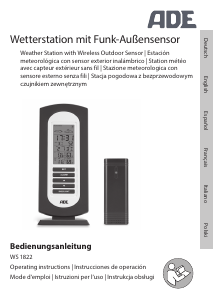 Manual ADE WS 1822 Weather Station