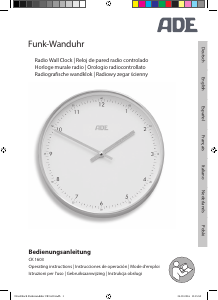 Manual de uso ADE CK 1603 Reloj