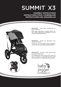 Mode d’emploi Baby Jogger Summit X3 Double Poussette