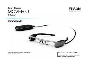 Manual Epson Moverio BT-300 Smart Glasses