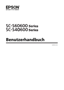 Bedienungsanleitung Epson SC-S60600 SureColor Drucker