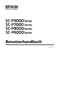 Bedienungsanleitung Epson SC-P9000 STD Spectro SureColor Drucker