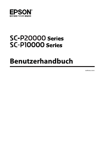 Bedienungsanleitung Epson SC-P10000 SureColor Drucker