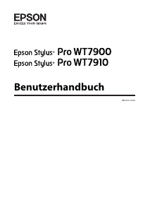 Bedienungsanleitung Epson WT7900 Stylus Pro Drucker