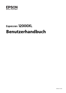 Bedienungsanleitung Epson Expression 12000XL Scanner