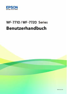 Bedienungsanleitung Epson WF-7720DTWF WorkForce Multifunktionsdrucker