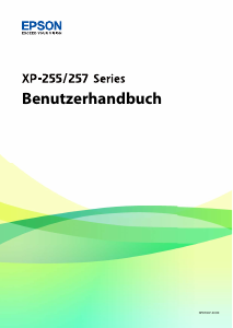 Bedienungsanleitung Epson XP-257 Expression Home Multifunktionsdrucker