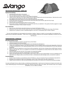 Mode d’emploi Vango Gamma 200 Tente