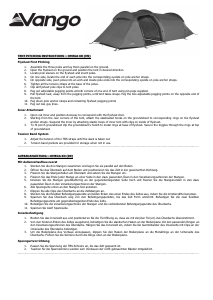 Manuale Vango Omega XD 300 Tenda