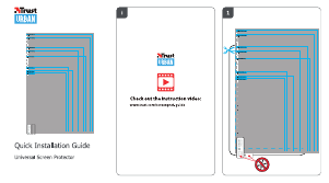 Bedienungsanleitung Trust 19939 Universal Displayschutz