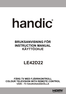 Handleiding Handic LE42D22 LED televisie