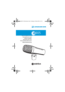 Manual Sennheiser e 905 Microphone