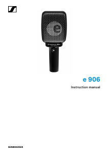 Manual Sennheiser e 906 Microphone