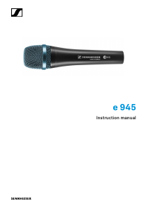 Manual Sennheiser e 945 Microphone
