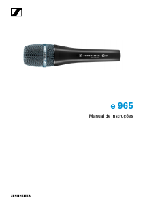 Manual Sennheiser e 965 Microfone