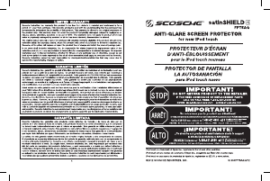 Manual de uso Scosche FPT5AG SatinShield Protector de pantalla