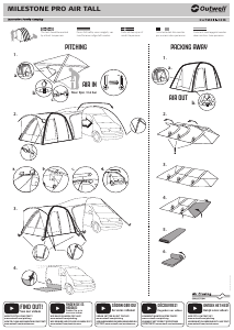 Manual Outwell Milestone Pro Air Tall Awning