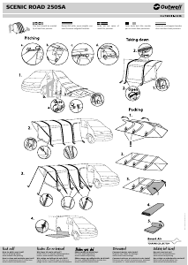 Manual Outwell Scenic Road 250SA Awning