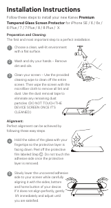 Manual Kalex iPhone 6 Plus Screen Protector