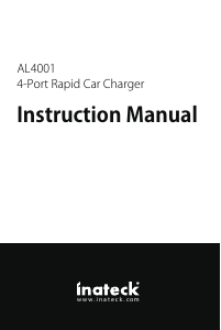 Manual Inateck AL4001 Car Charger