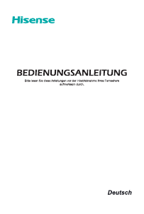 Bedienungsanleitung Hisense H50N5305 LED fernseher