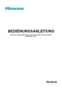 Bedienungsanleitung Hisense H75N5800 LED fernseher