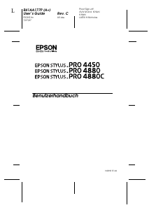 Bedienungsanleitung Epson 4450 Stylus Pro Drucker