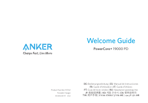 Mode d’emploi Anker B1362 PowerCore+ 19000 PD Chargeur portable