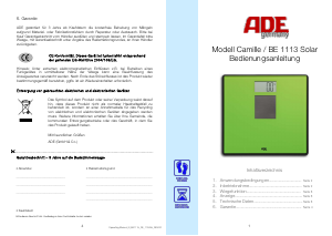 Manual ADE BE 1113 Camille Scale