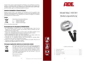 Manual de uso ADE KW 901 Maxi Escala de equipaje