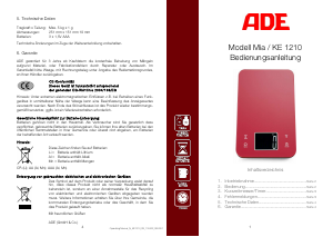 Manual ADE KE 1210 Mia Kitchen Scale