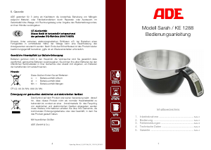 Manuale ADE KE 1288 Sarah Bilancia da cucina