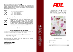 Manual de uso ADE KE 1501 Lilou Báscula de cocina
