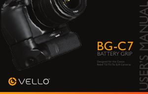 Manual Vello BG-C7 Battery Grip
