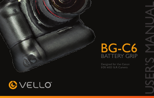 Handleiding Vello BG-C6 Battery grip