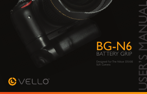 Manual Vello BG-N6 Battery Grip