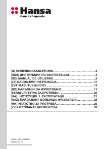 Manual Hansa BOEI68461 Cuptor