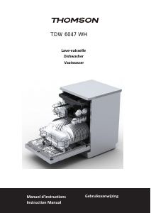 Mode d’emploi Thomson TDW 6047 WH Lave-vaisselle