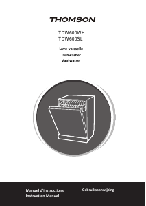 Mode d’emploi Thomson TDW 600 SL Lave-vaisselle