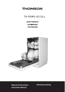 Mode d’emploi Thomson TH PRIMO 45 FULL Lave-vaisselle