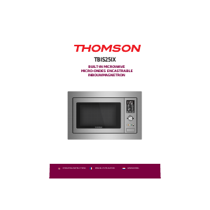 Mode d’emploi Thomson TBIS25IX Micro-onde