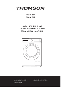 Mode d’emploi Thomson TW BI 814 Lave-linge