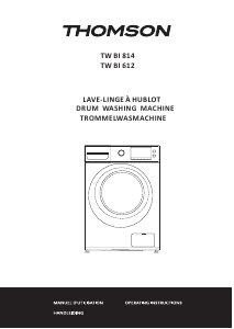 Mode d’emploi Thomson TW BI 612 Lave-linge